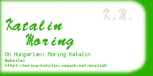 katalin moring business card